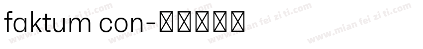 faktum con字体转换